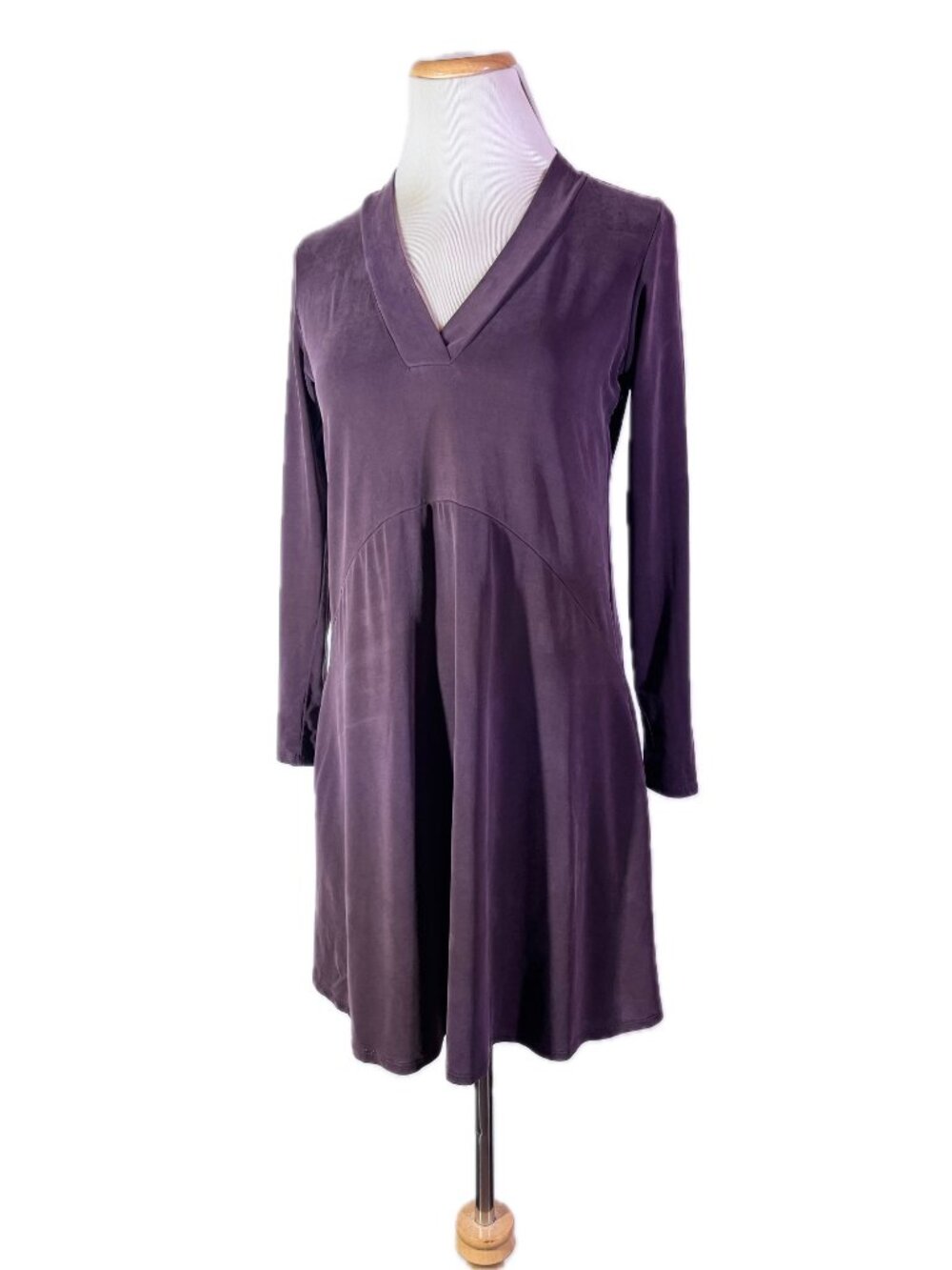 Dolan Left Coast Size PXS Purple Dress V-Neck Pockets Cupro